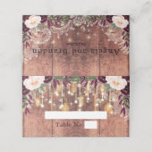 木素朴とストリングラ結婚イト プレイスカード (外部開封)