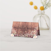 木素朴とストリングラ結婚イト プレイスカード (裏面)