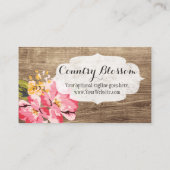 木素朴とピ絵を描クのハイビスカスフラワーカントリー 名刺 (裏面)