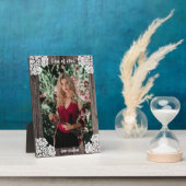 木素朴とレースのクラス年写真 フォトプラーク (側面)