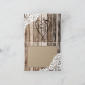 木素朴とレースのサンキューカード サンキューカード (内部)