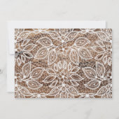 木素朴とレースの写真の卒業発表 案内状 (裏面)