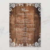 木素朴とレースの国の結婚式 メニュー (正面)