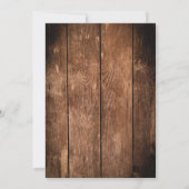 木素朴とレースの国の結婚式 招待状 (裏面)