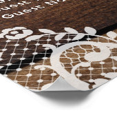 木素朴とレースの国の間引きシーティングチャート ポスター (角)