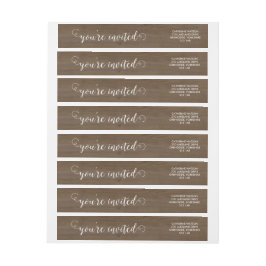 木素朴とレースの巻き付け ラップアラウンドラベル