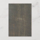 木素朴とレースの結婚詳細 – 情報 エンクロージャーカード (裏面)