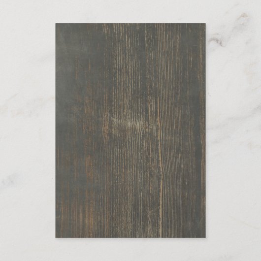 木素朴とレースの結婚詳細 – 情報 エンクロージャーカード (裏面)