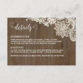 木素朴とレースの詳細カード エンクロージャーカード (正面)