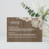 木素朴とレースの詳細カード エンクロージャーカード (スタンド正面)