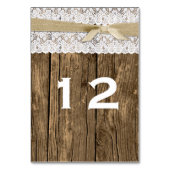 木素朴とレース結婚のテーブル番号 テーブルナンバー (裏面)