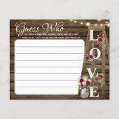 木素朴と光は誰がゲームを推測 チラシ (正面)