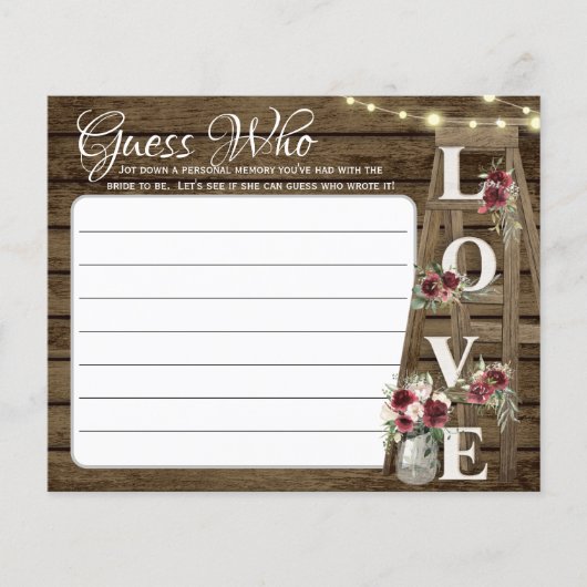 木素朴と光は誰がゲームを推測 チラシ (正面)