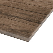 木素朴と大理石のファミリ名モノグラムの カッティングボード (角)