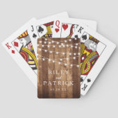 木素朴と妖精のライトカスタム結婚式の好意 トランプ (裏面)