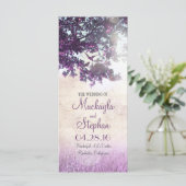 木素朴と愛の鳥の紫色の結婚式 プログラム (スタンド正面)