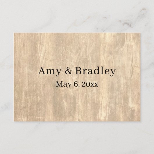 木素朴と手書きカジュアルのウェディングレセプション エンクロージャーカード (裏面)