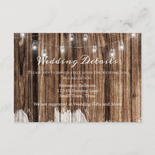 木素朴と提灯 エンクロージャーカード (正面)