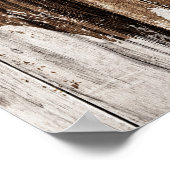 木素朴と提灯 ポスター (角)