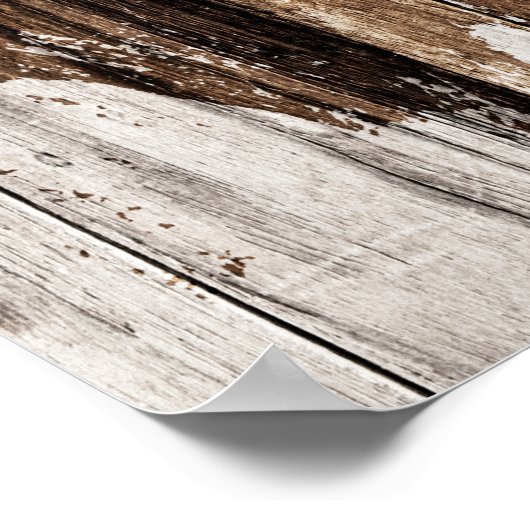 木素朴と提灯 ポスター (角)