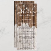 木素朴と提灯 メニュー (正面/裏面)