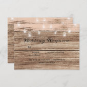 木素朴と提灯 出欠カード (正面/裏面)