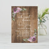 木素朴と水の色の花リハーサルディナー 招待状 (スタンド正面)