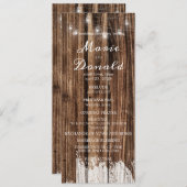 木素朴と灯結婚灯 プログラム (正面/裏面)