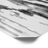 木素朴と窓の白黒の写真 ポスター (コーナー)