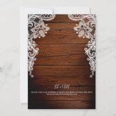 木素朴と糸のライトレース結婚ズ 招待状 (裏面)