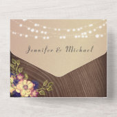 木素朴と糸のラ結婚イト オールインワン招待状 (裏面)