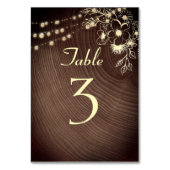 木素朴と糸のラ結婚イト テーブルナンバー (正面)