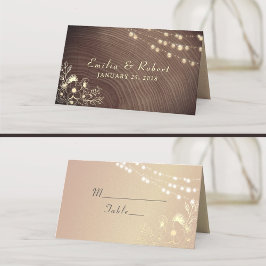 木素朴と糸のラ結婚イト プレイスカード