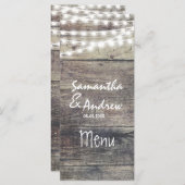 木素朴と糸のラ結婚イト メニュー (正面/裏面)