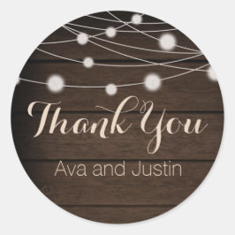 木素朴と糸の光ありがとうご封印 ラウンドシール