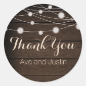 木素朴と糸の光ありがとうご封印 ラウンドシール (正面)