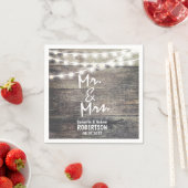 木素朴と糸の結婚光 スタンダードカクテルナプキン (インサイチュ)