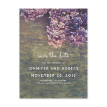 木素朴と紫のライラックのフローラ日付を保存