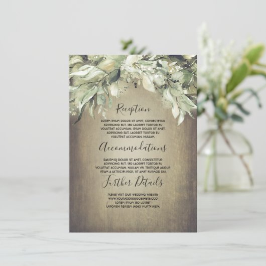 木素朴と緑の結婚情報 エンクロージャーカード (スタンド正面)