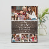 木素朴と雪 |休日4フォトカード シーズンカード (スタンド正面)