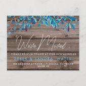 木素朴と青の離れ引っ越しましたの変化 案内ポストカード (正面)