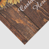 木素朴とBurlapひまわりカスタムウェディング 薄葉紙 (詳細)