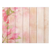 木素朴にピンク色の花 ノートパッド (正面)