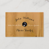 木素朴にミュージカル書を付けた名刺 名刺 (正面)