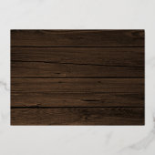 木素朴のキリスト教聖句のクリスマス写真 箔シーズンカード (裏面)