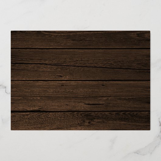 木素朴のキリスト教聖句のクリスマス写真 箔シーズンカード (裏面)