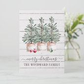 木素朴のクリスマスカード (スタンド正面)