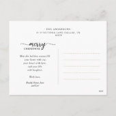 木素朴のクリスマスツリーアーチ写真コラージュ シーズンポストカード (裏面)