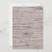 木素朴のクリスマスボール家族の写真コラージュ シーズンカード (裏面)