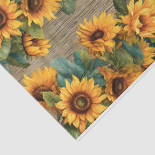 木素朴のデカ縁どップのひまわり 薄葉紙 (詳細)